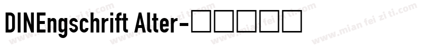 DINEngschrift Alter字体转换